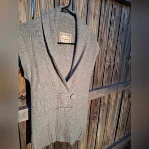 Elegant Gray Women's Cardigan
